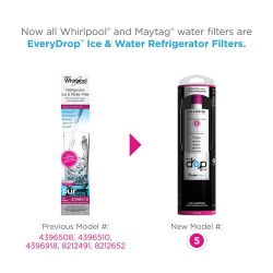 EveryDrop EDR5RXD1 Whirlpool Refrigerator Water Filter 5 (Pack of 1...
